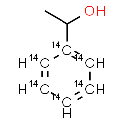ChemSpider 2D Image | 1-(~14~C_6_)Phenylethanol | C214C6H10O