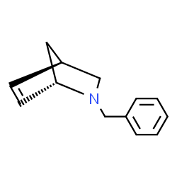 ChemSpider 2D Image | (1S,4R)-2-Benzyl-2-azabicyclo[2.2.1]hept-5-ene | C13H15N