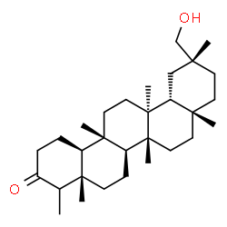 ChemSpider 2D Image | (4aS,6aS,6bR,8aS,11R,12aR,12bS,14aS,14bS)-11-(Hydroxymethyl)-4,4a,6b,8a,11,12b,14a-heptamethylicosahydro-3(2H)-picenone | C30H50O2