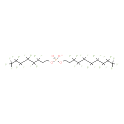 ChemSpider 2D Image | 3,3,4,4,5,5,6,6,7,7,8,8,9,9,10,10,10-Heptadecafluorodecyl 3,3,4,4,5,5,6,6,7,7,8,8,8-tridecafluorooctyl phosphate | C18H8F30O4P