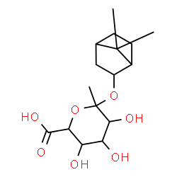 ChemSpider 2D Image | 7,7-Dimethylbicyclo[2.2.1]hept-2-yl 1-C-methylhexopyranosiduronic acid | C16H26O7