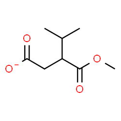ChemSpider 2D Image | 3-(Methoxycarbonyl)-4-methylpentanoate | C8H13O4