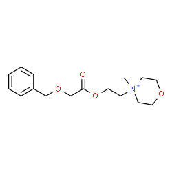 ChemSpider 2D Image | 4-{2-[2-(Benzyloxy)acetoxy]ethyl}-4-methylmorpholin-4-ium | C16H24NO4