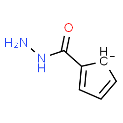 ChemSpider 2D Image | 2-(Hydrazinocarbonyl)-2,4-cyclopentadienide | C6H7N2O