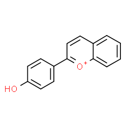 ChemSpider 2D Image | 4′-hydroxyflavylium | C15H11O2