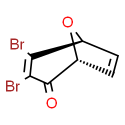 ChemSpider 2D Image | (1R,5S)-3,4-Dibromo-8-oxabicyclo[3.2.1]octa-3,6-dien-2-one | C7H4Br2O2