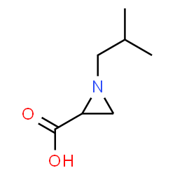 ChemSpider 2D Image | 1-Isobutyl-2-aziridinecarboxylic acid | C7H13NO2