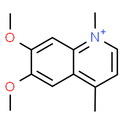 ChemSpider 2D Image | 6,7-Dimethoxy-1,4-dimethylquinolinium | C13H16NO2