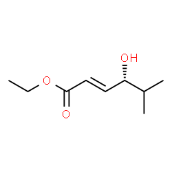 ChemSpider 2D Image | Ethyl (2E,4R)-4-hydroxy-5-methyl-2-hexenoate | C9H16O3