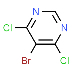 ChemSpider 2D Image | 5-Bromo-4,6-dichloropyrimidine | C4HBrCl2N2