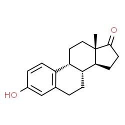 ChemSpider 2D Image | (9beta)-3-Hydroxyestra-1,3,5(10)-trien-17-one | C18H22O2