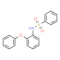 ChemSpider 2D Image | N-(2-Phenoxyphenyl)benzenesulfonamide | C18H15NO3S