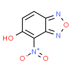 ChemSpider 2D Image | 4-Nitro-2,1,3-benzoxadiazol-5-ol | C6H3N3O4