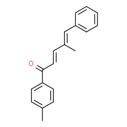 ChemSpider 2D Image | (2E,4E)-4-Methyl-1-(4-methylphenyl)-5-phenyl-2,4-pentadien-1-one | C19H18O