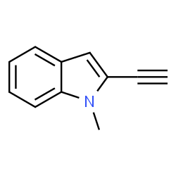 ChemSpider 2D Image | 2-Ethynyl-1-methyl-1H-indole | C11H9N