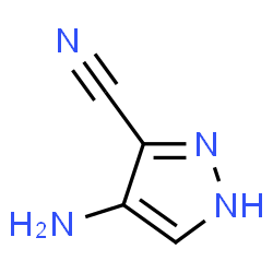 ChemSpider 2D Image | 4-Aminopyrazole-5-carbonitrile | C4H4N4