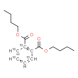 ChemSpider 2D Image | Dibutyl 1,2-(~13~C_6_)benzenedicarboxylate | C1013C6H22O4