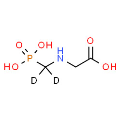 ChemSpider 2D Image | N-[Phosphono(~2~H_2_)methyl]glycine | C3H6D2NO5P