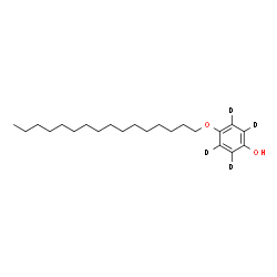 ChemSpider 2D Image | 4-(Hexadecyloxy)(~2~H_4_)phenol | C22H34D4O2