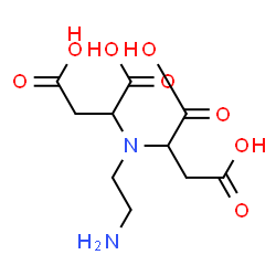 ChemSpider 2D Image | 2,2'-[(2-Aminoethyl)imino]disuccinic acid | C10H16N2O8