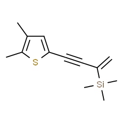 ChemSpider 2D Image | [4-(4,5-Dimethyl-2-thienyl)-1-buten-3-yn-2-yl](trimethyl)silane | C13H18SSi