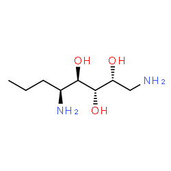 ChemSpider 2D Image | (2R,3S,4R,5S)-1,5-Diamino-2,3,4-octanetriol | C8H20N2O3