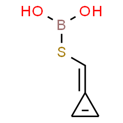 ChemSpider 2D Image | Thioboric acid (H_3_BO_2_S), S-(2-cyclopropen-1-ylidenemethyl) ester | C4H5BO2S
