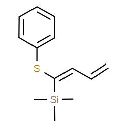 ChemSpider 2D Image | Trimethyl[(1E)-1-(phenylsulfanyl)-1,3-butadien-1-yl]silane | C13H18SSi