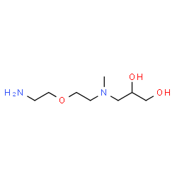 ChemSpider 2D Image | 3-{[2-(2-Aminoethoxy)ethyl](methyl)amino}-1,2-propanediol | C8H20N2O3