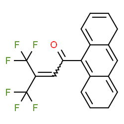 ChemSpider 2D Image | 1-(3,5-Dihydro-9-anthracenyl)-4,4,4-trifluoro-3-(trifluoromethyl)-2-buten-1-one | C19H12F6O