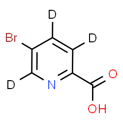 ChemSpider 2D Image | 5-Bromo-2-(~2~H_3_)pyridinecarboxylic acid | C6HD3BrNO2