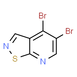 ChemSpider 2D Image | 4,5-Dibromo[1,2]thiazolo[5,4-b]pyridine | C6H2Br2N2S
