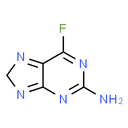 ChemSpider 2D Image | 6-Fluoro-8H-purin-2-amine | C5H4FN5