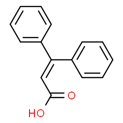 ChemSpider 2D Image | 3,3-Diphenylacrylic acid | C15H12O2
