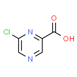 ChemSpider 2D Image | 6-Chloro-2-pyrazinecarboxylic acid | C5H3ClN2O2