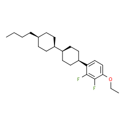 ChemSpider 2D Image | (1r,1's,4S,4's)-4-Butyl-4'-(4-ethoxy-2,3-difluorophenyl)-1,1'-bi(cyclohexyl) | C24H36F2O