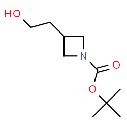 ChemSpider 2D Image | tert-Butyl 3-(2-hydroxyethyl)azetidine-1-carboxylate | C10H19NO3