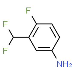 ChemSpider 2D Image | 3-(Difluoromethyl)-4-fluoroaniline | C7H6F3N