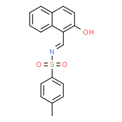 ChemSpider 2D Image | N-(2-Hydroxy-naphthalen-1-ylmethylene)-4-methyl-benzenesulfonamide | C18H15NO3S