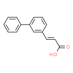 ChemSpider 2D Image | (2E)-3-(3-Biphenylyl)acrylic acid | C15H12O2