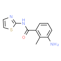 ChemSpider 2D Image | 3-Amino-2-methyl-N-(thiazol-2-yl)benzamide | C11H11N3OS