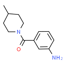 ChemSpider 2D Image | 3-(4-METHYLPIPERIDINE-1-CARBONYL)ANILINE | C13H18N2O