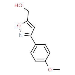 ChemSpider 2D Image | (3-(4-Methoxyphenyl)Isoxazol-5-Yl)Methanol | C11H11NO3