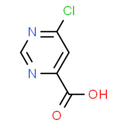 ChemSpider 2D Image | 6-Chloro-4-pyrimidinecarboxylic acid | C5H3ClN2O2