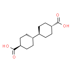 ChemSpider 2D Image | (1r,1'r,4S,4'S)-1,1'-Bi(cyclohexyl)-4,4'-dicarboxylic acid | C14H22O4