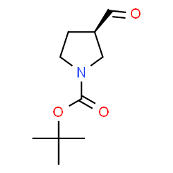 ChemSpider 2D Image | (R)-1-Boc-3-pyrrolidinecarbaldehyde | C10H17NO3