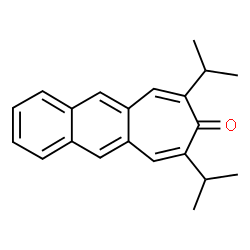ChemSpider 2D Image | 7,9-Diisopropyl-8H-cyclohepta[b]naphthalen-8-one | C21H22O