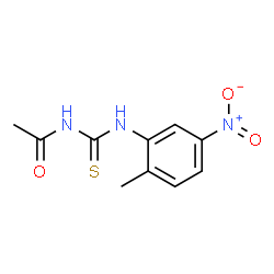 ChemSpider 2D Image | N-[(2-Methyl-5-nitrophenyl)carbamothioyl]acetamide | C10H11N3O3S