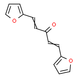 ChemSpider 2D Image | 1,5-Di(2-furyl)-1,4-pentadien-3-one | C13H10O3