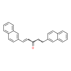 ChemSpider 2D Image | (1E,4E)-1,5-Di(2-naphthyl)-1,4-pentadien-3-one | C25H18O
